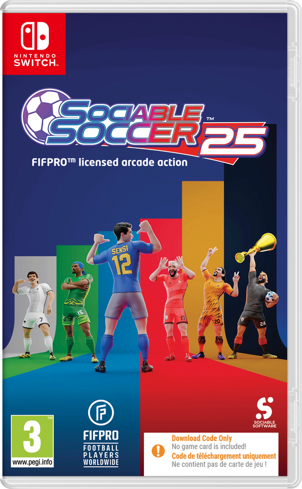 Sociable Soccer 25 – Code in Box – Nintendo Switch
