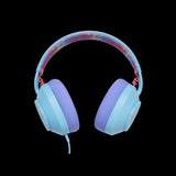 LucidSound LS10 Ocean Waves – blåt gamingheadset med kabel – bagside