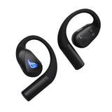 Sorte ASUS ROG Cetra Open Wireless – øretelefoner set fra yder- og inderside