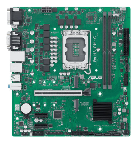ASUS PRO H810M-C-CSM – micro-ATX bundkort – LGA1851 – bundkort set ovenfra