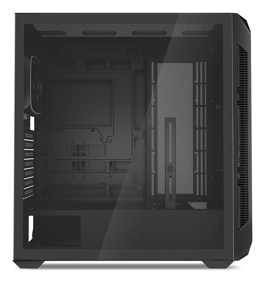 Sharkoon AK5M RGB Black Mesh Front Tempered Glass 4x 120mm ARGB PWM Fans USB-C BTF ATX Gaming PC Case Sharkoon