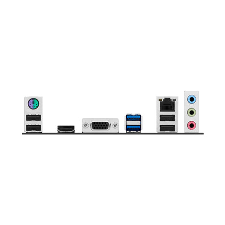 ASUS PRIME H810M-K – bagpanel med HDMI, VGA, USB og LAN