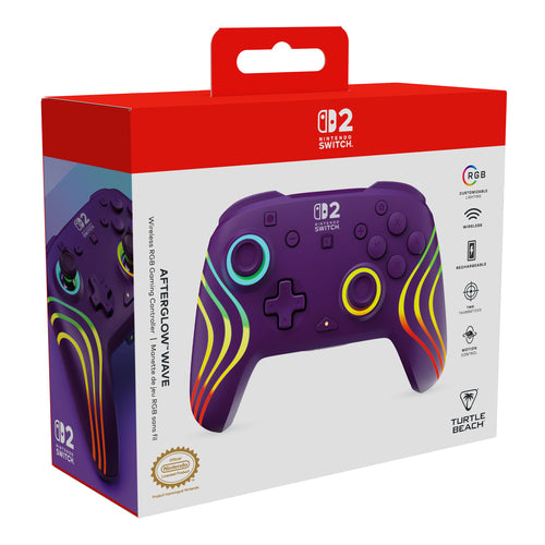 Turtle Beach Afterglow Wave Wireless – Switch, lilla – Emballage fra siden