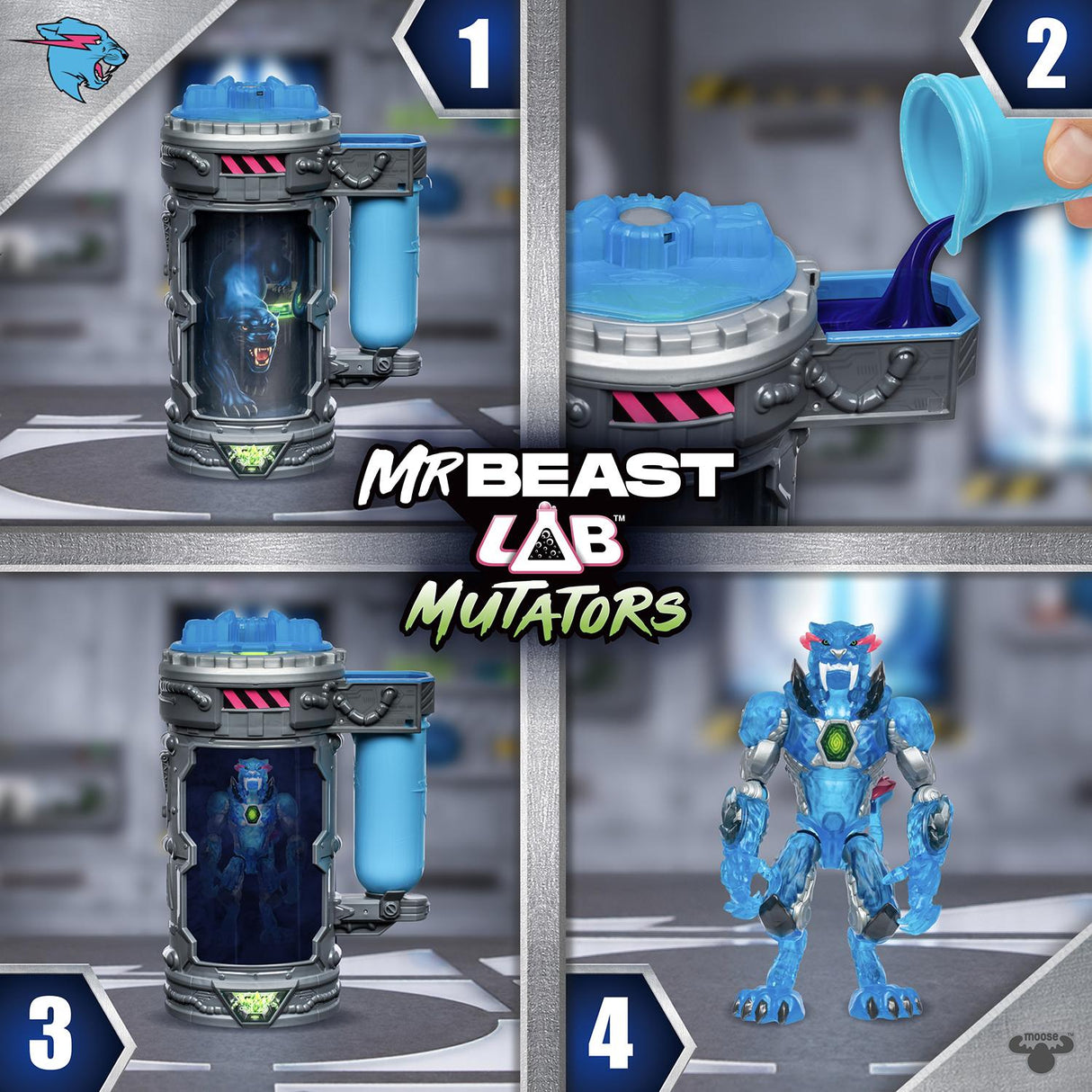 MR. BEAST LAB - Mutator Action Figs -Stealth Panther (20346) MR. BEAST LAB