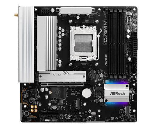 ASRock A620AM Pro RS WiFi bundkort - AM5, DDR5