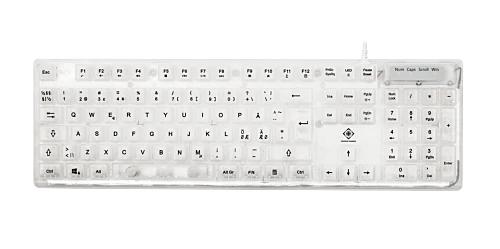 Deltaco - DK250 Membran Tastatur - Transparent - Regnbue LED Deltaco