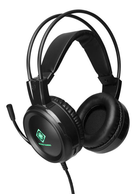 Deltaco - DH110 Stereo Gaming Headset - 50mm drivers - LED - Sort Deltaco