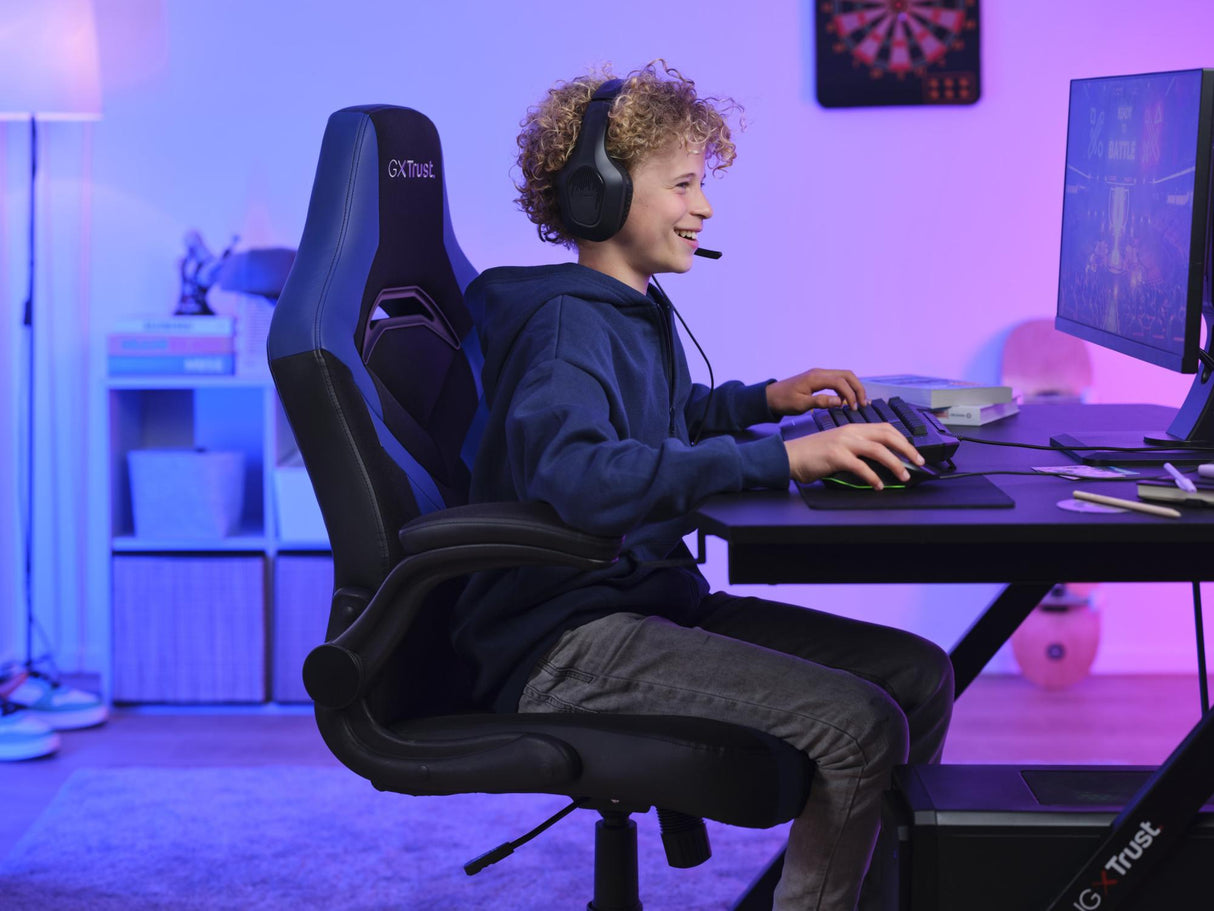 TRUST GXT703B RIYE GAMING CHAIR - BLUE TRUST