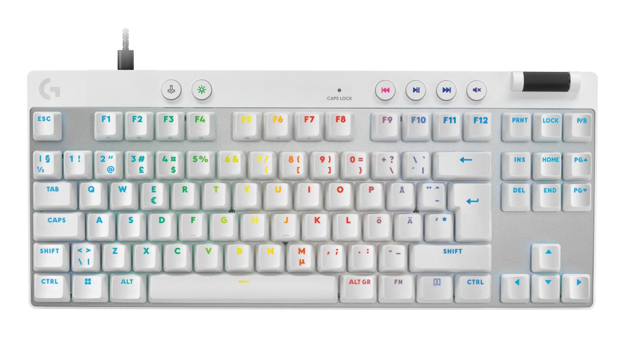 Logitech G-PRO X TKL RAPID tenkeyless gamingtangentbord