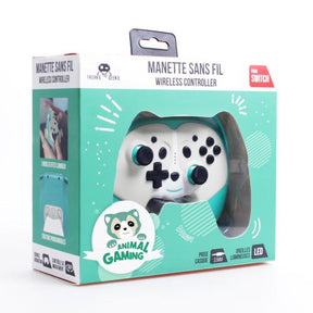 Freaks and Geeks Pandy – grøn trådløs Switch-controller – produktfoto
