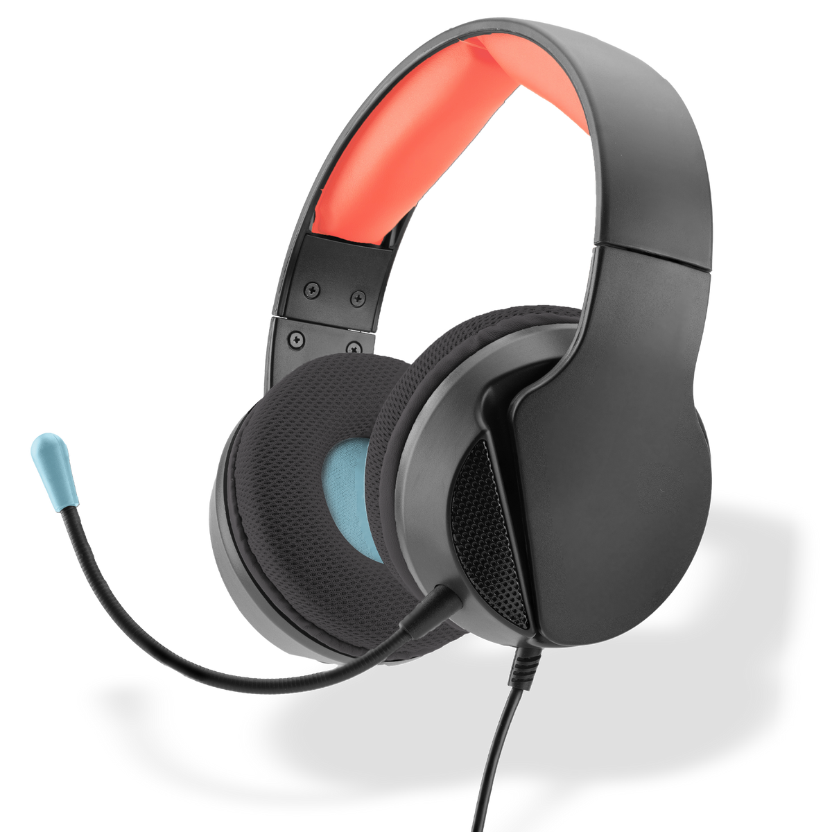 Freaks and Geeks SPX-300 – gamingheadset til Nintendo Switch 2 – headset med mikrofon set skråt forfra