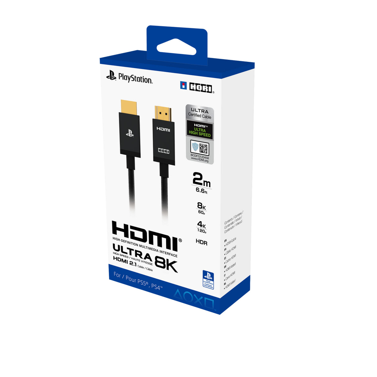 HORI 2 meter HDMI CABLE ULTRA HIGH SPEED HORI