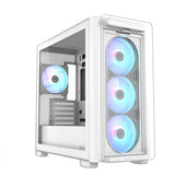 ASUS A23 PLUS Tempered Glass ARGB mATX Case - White ASUS