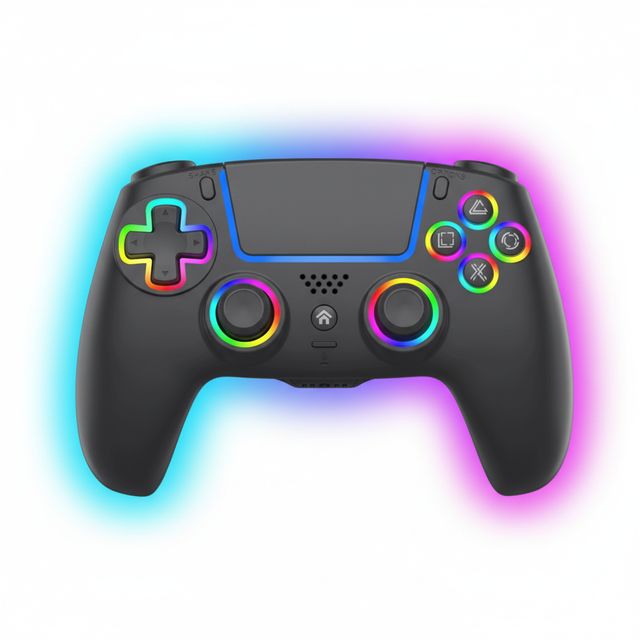 Deep Explorer Pro RGB – sort controller til PS5 – forside