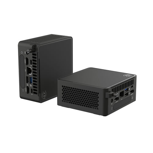 ASUS NUC 15 Pro RNUC15CRHI300002 – vist i en samlet opsætning (vinkel 2)