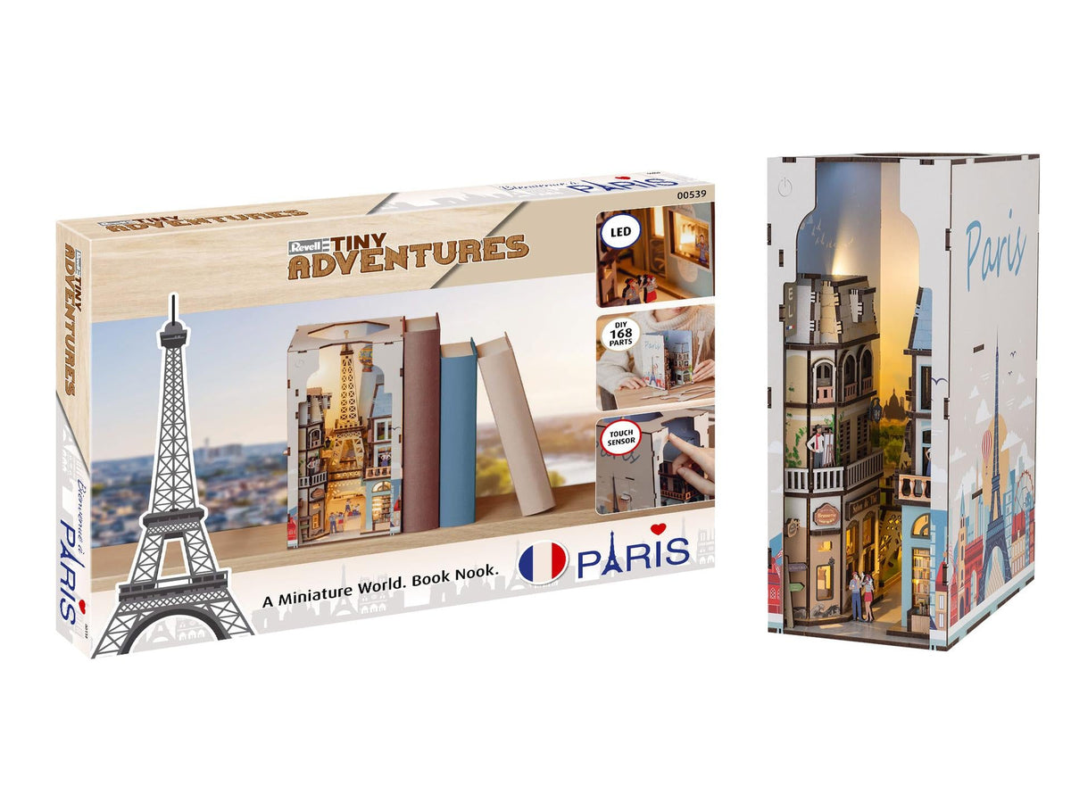 Revell Tiny Adventures Paris – Book Nook med 168 dele – produktbillede 2