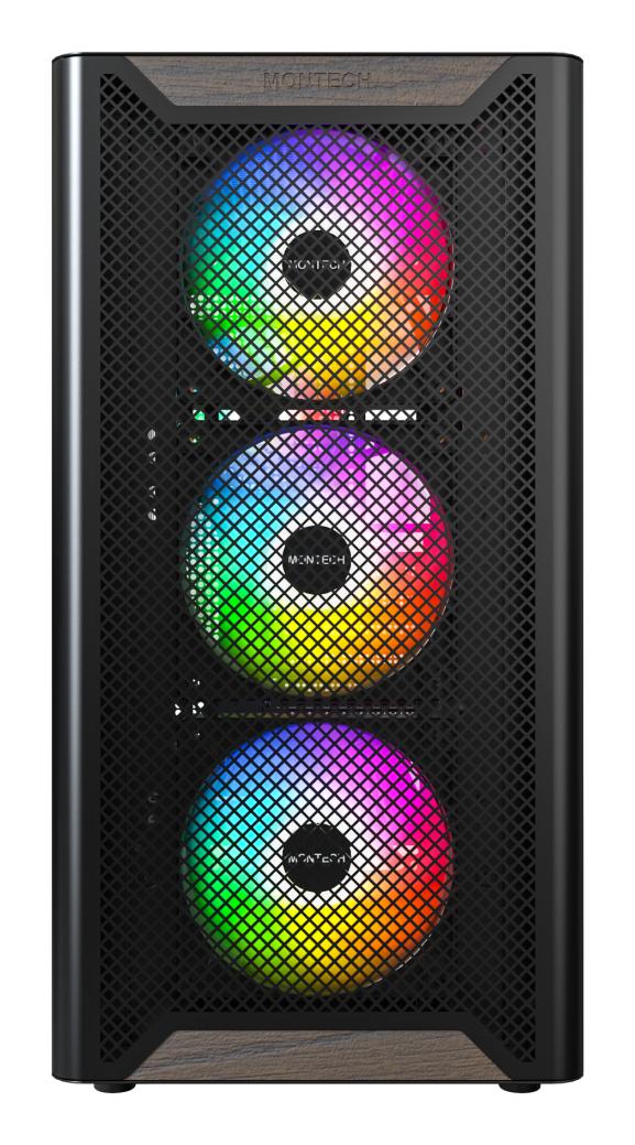 Montech XR Wood Tower ATX Sort Montech