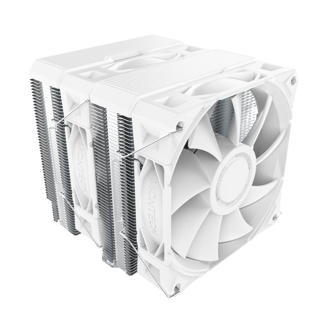 Montech NX600, dual tower, 6 HP CPU Cooler, White Telon Technology Co Ltd (Montech)