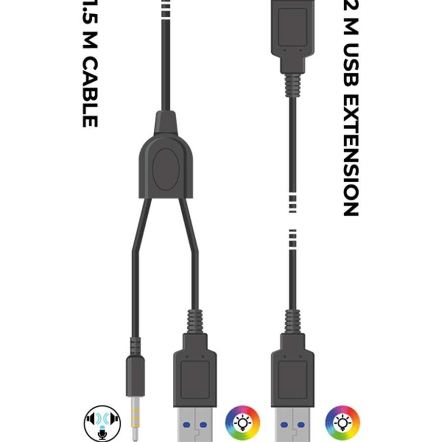 Subsonic Headset All Platforms + Led MULTI Subsonic