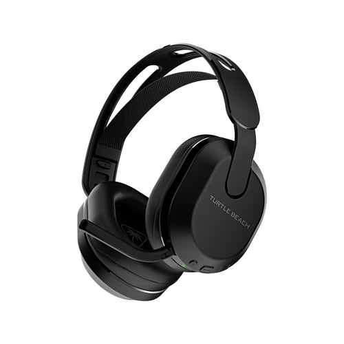 Turtle Beach Stealth 500 – PlayStation – Trådløst headset – Sort – sort PlayStation-headset skråt forfra