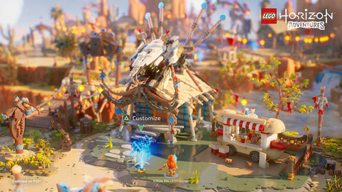 LEGO Horizon Adventures – LEGO-maskine ved en bebyggelse