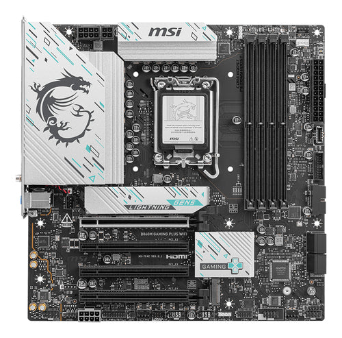 MSI B860M GAMING PLUS WIFI bundkort - LGA1851, micro-ATX