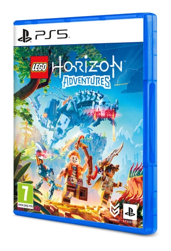LEGO Horizon Adventures – PS5-spilæske set skråt fra venstre