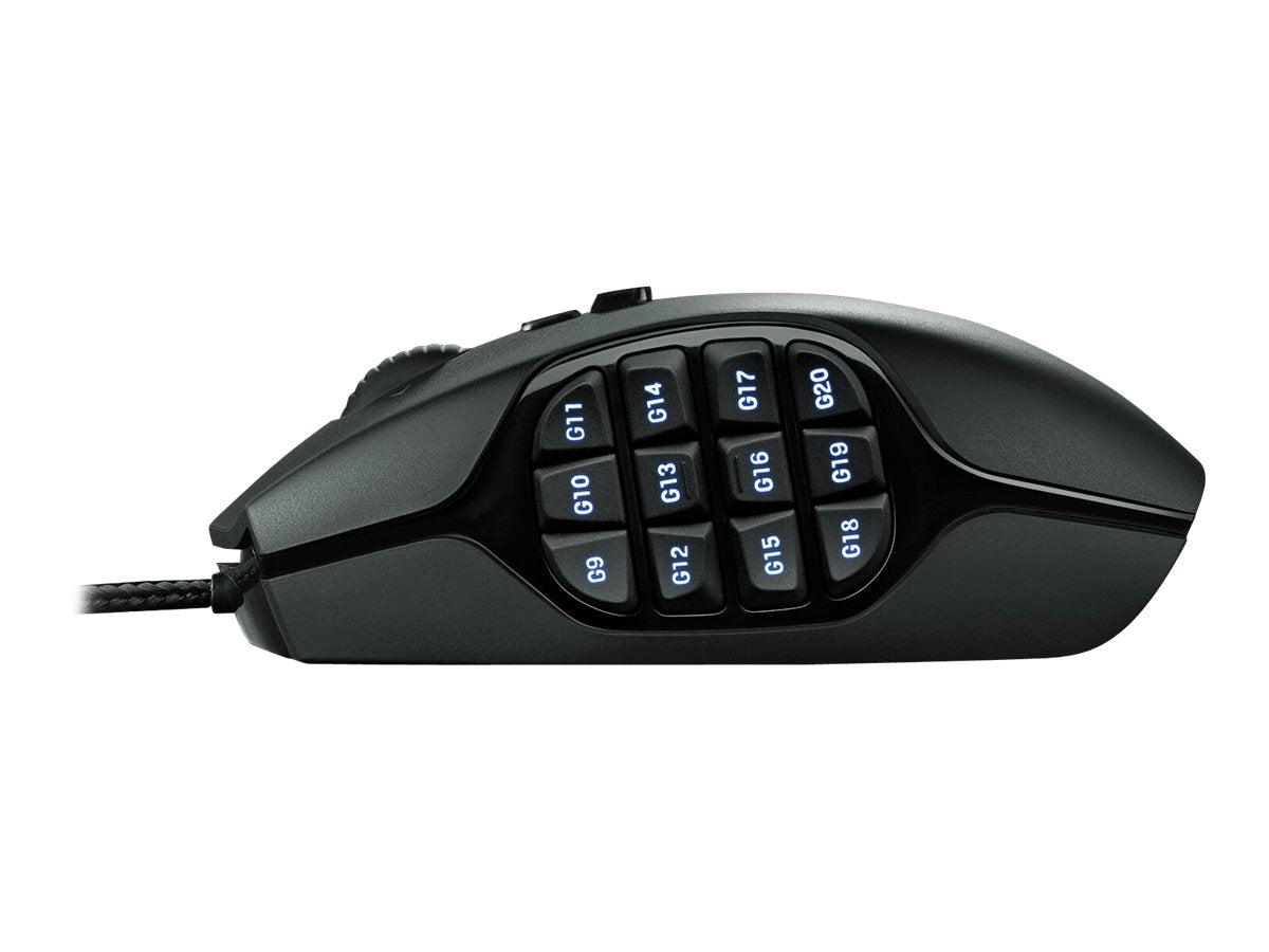 Logitech Gaming Mouse G600 MMO Laser Kabling Sort