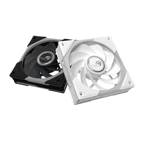 ASUS ROG Eurux GR120 ARGB Reverse Fan White Edition - Triple Pack – vist i en samlet opsætning
