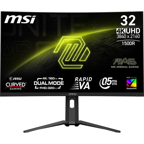 MSI MAG 321CUPDF – 31,5″ buet 4K-gamingskærm, 160 Hz – skærmens egenskaber