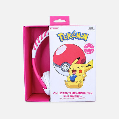 OTL - Junior Headphones - Pokemon Pokeball Pink (PK0842) OTL