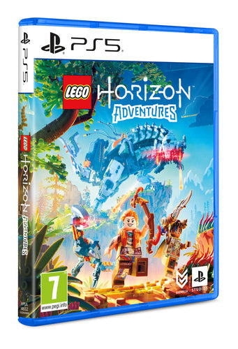 LEGO Horizon Adventures – PS5-spilæske set skråt fra højre