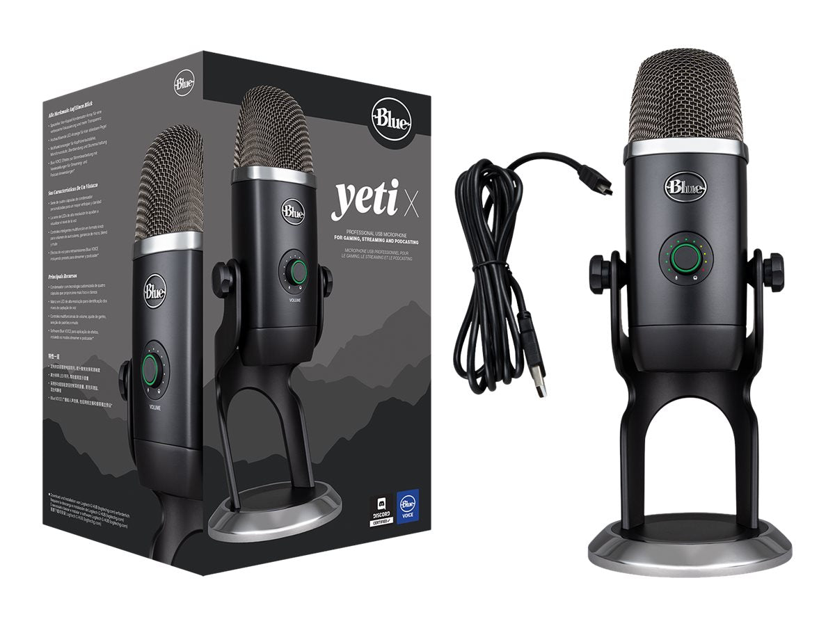 Blue - Microphone Yeti X Pro  BLACKOUT USB