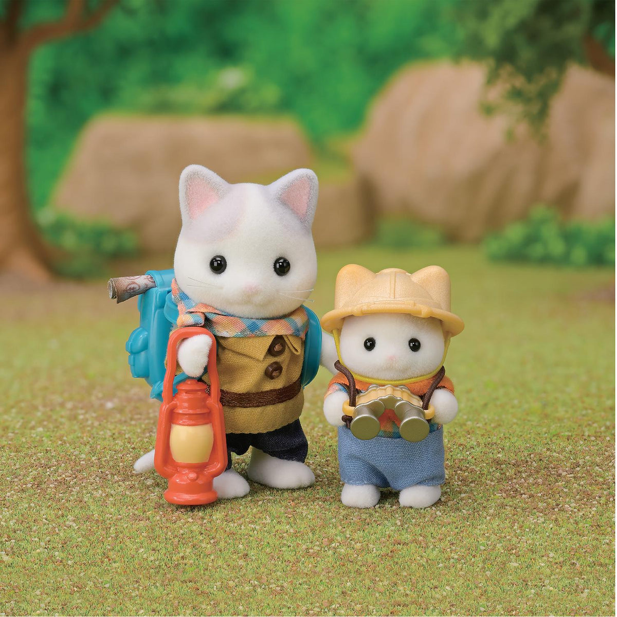 Sylvanian Families Explorer Set – Latte-kattebror og baby – produktbillede 6