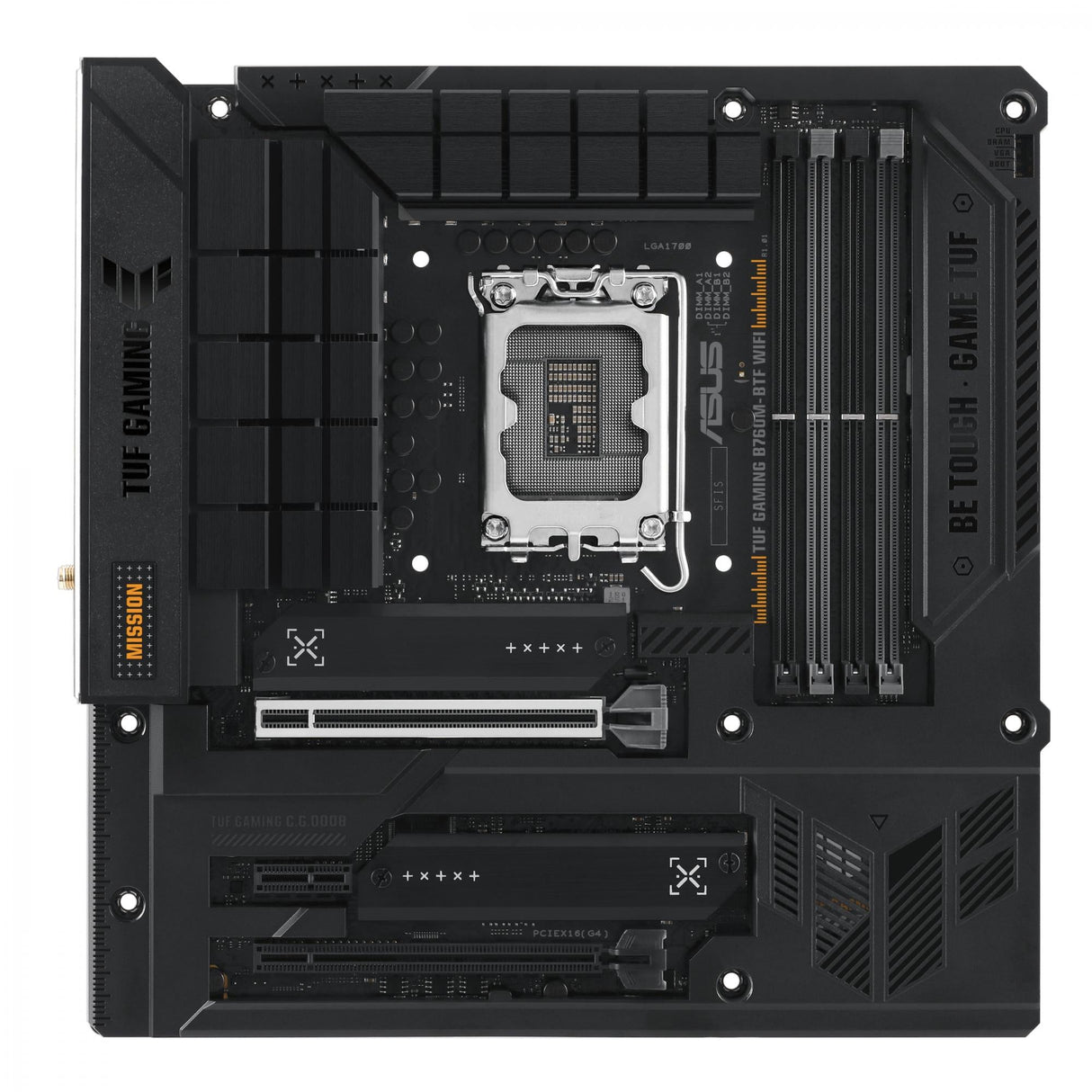 ASUS TUF GAMING B760M-BTF WIFI (mATX, B760, LGA 1700, DDR5) ASUS