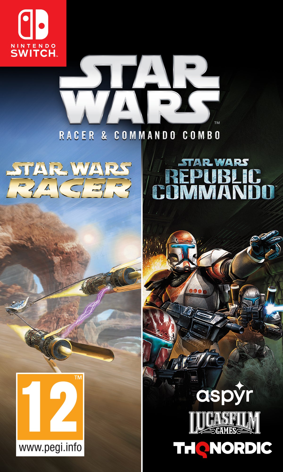Star Wars Racer and Commando Combo – Nintendo Switch – produktbillede