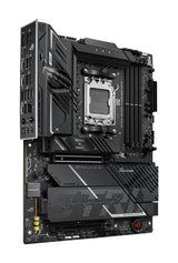 ASUS ROG STRIX X870E-H GAMING WIFI7 – ATX AM5 bundkort – skråt ovenfra