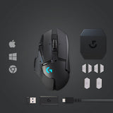 Logitech G502 Lightspeed Wireless - Gaming Mus - Sort Logitech