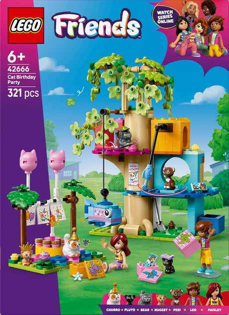 LEGO - LEGO Friends - Cat Birthday Party & Tree House (42666) LEGO