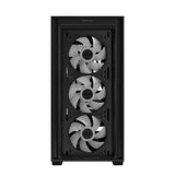 ASUS A21 PLUS mATX Case with 4 Pre-installed ARGB Fans, BTF support - Black ASUS