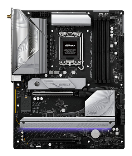 ASRock B860 LiveMixer WiFi bundkort - produktbillede 2