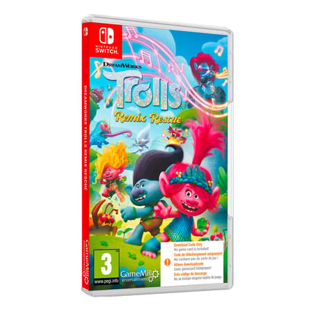 DreamWorks Trolls: Remix Rescue – Code in Box – Nintendo Switch – spillets udgave