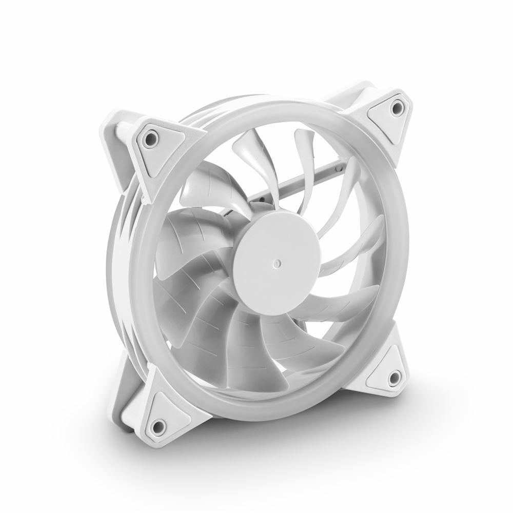 Sharkoon SHARK Blades PWM RGB White 120mm 1400RPM 94.8m3/h FDB 20x ARGB LED PC Case Fan Sharkoon