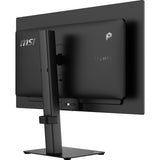 MSI PRO MAX 271UPX12G – 26,5″ skærm, 3840 × 2160, 120 Hz – bagside set skråt fra venstre