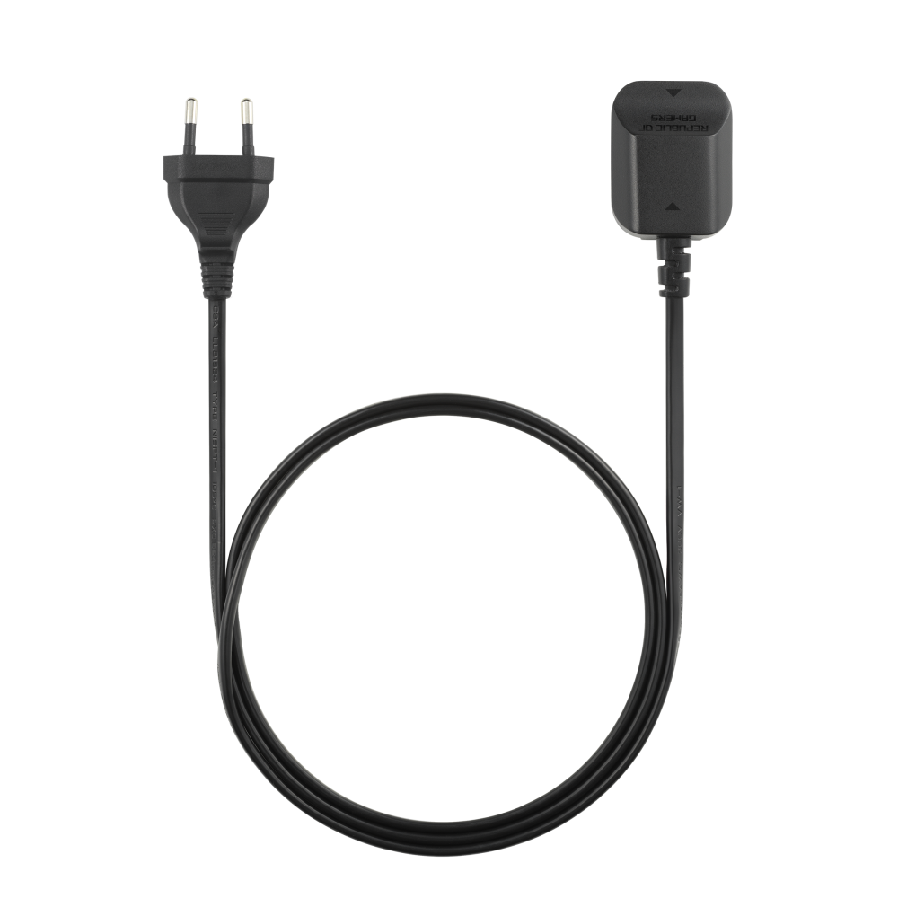 ASUS ROG LPR01 sort strømkabel i EU-udgaven med tobenet stik og ROG-opladeradapter