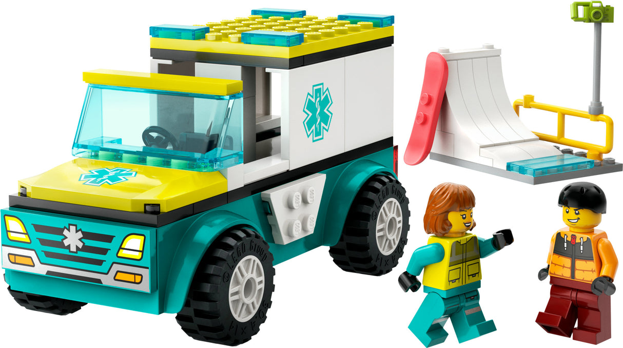 LEGO City - Emergency Ambulance and Snowboarder (60403) LEGO