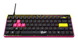 ASUS ROG Falchion Ace HFX ZywOo Edition – taster og arbejdsflade set ovenfra (vinkel 3); tastaturlayout illustrativt