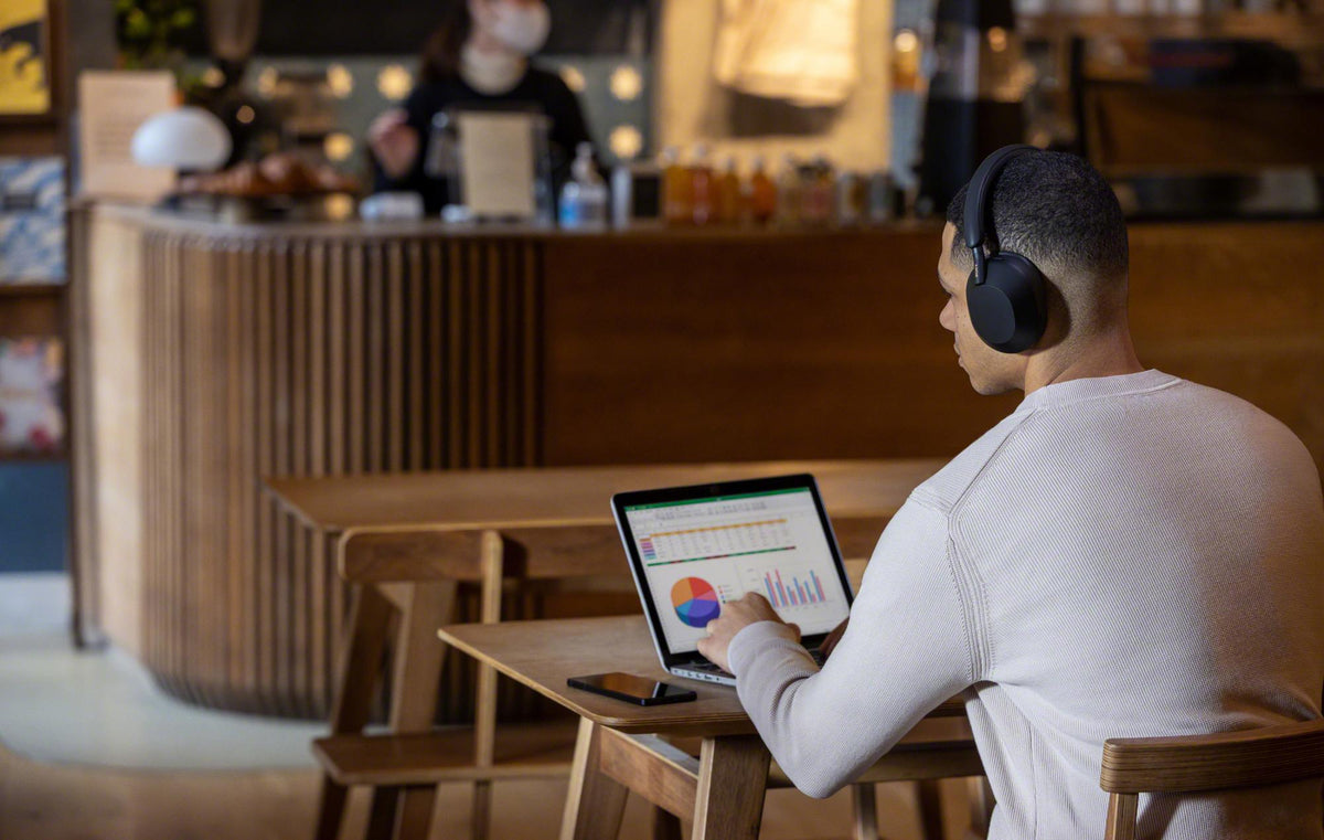 Sony WH-1000XM5 – trådløse hovedtelefoner med støjreduktion – sort – produktdetalje 6