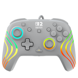Turtle Beach Afterglow Wave Wired – Switch-controller, grå – Front med kabel