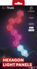 TRUST GXT902 VYBZ RGB HEXAGON LYS PANEL